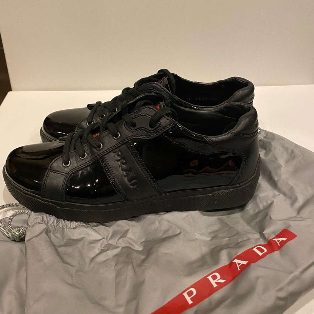 Prada Patent Leather Sneakers
